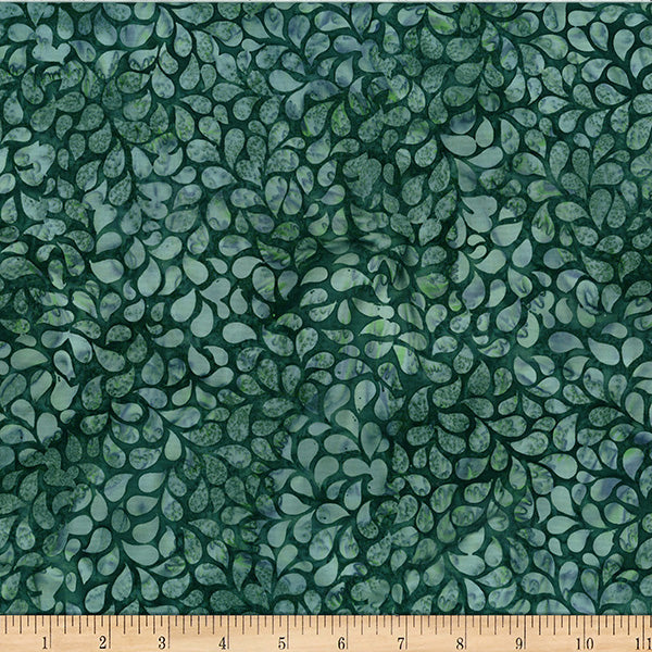 Bali Batik Droplets - Stone Green