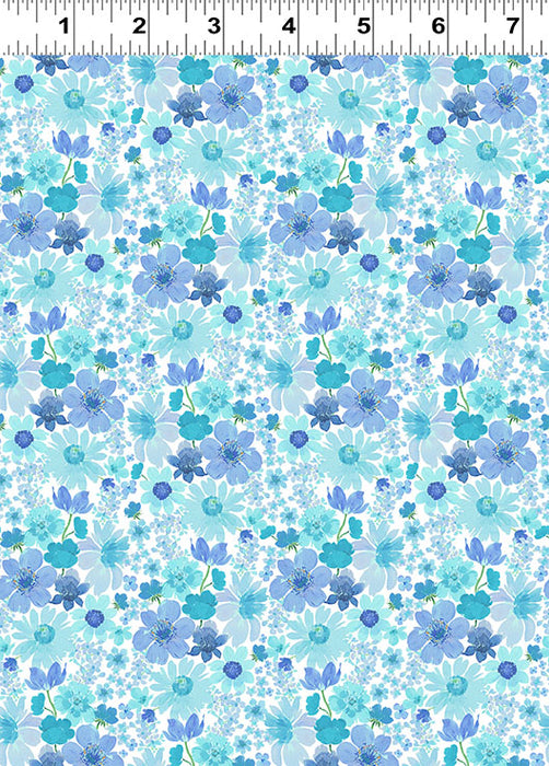 Spring Cheer - Small Floral Blue