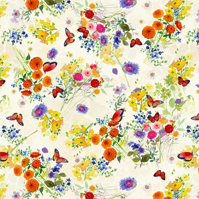 Fleur de Rose - Butterfly Garden Light Cream