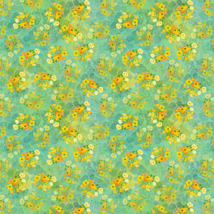 Fleur de Rose - Abstract Floral Mint