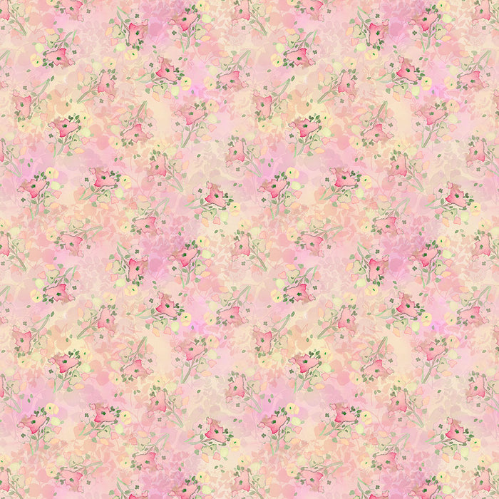 Fleur de Rose - Abstract Floral Pale Pink