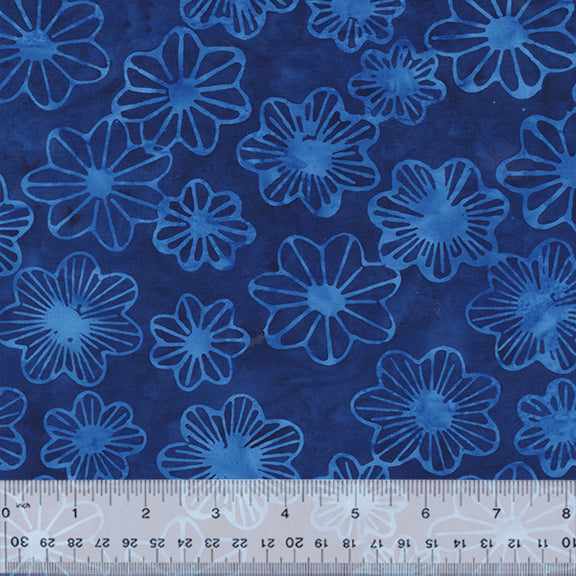 Midnight Moon Batiks - Lilypad Royal