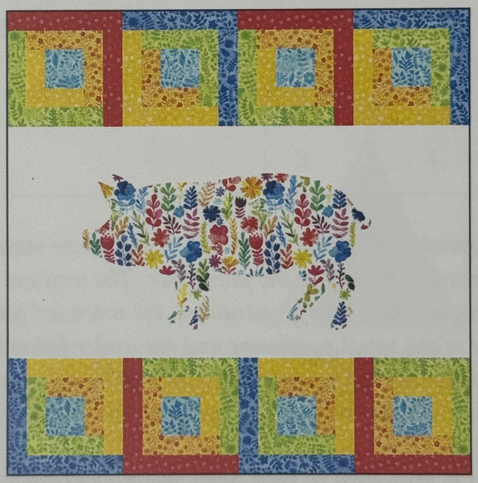 Floral Menagerie 24" Block Pig Kit