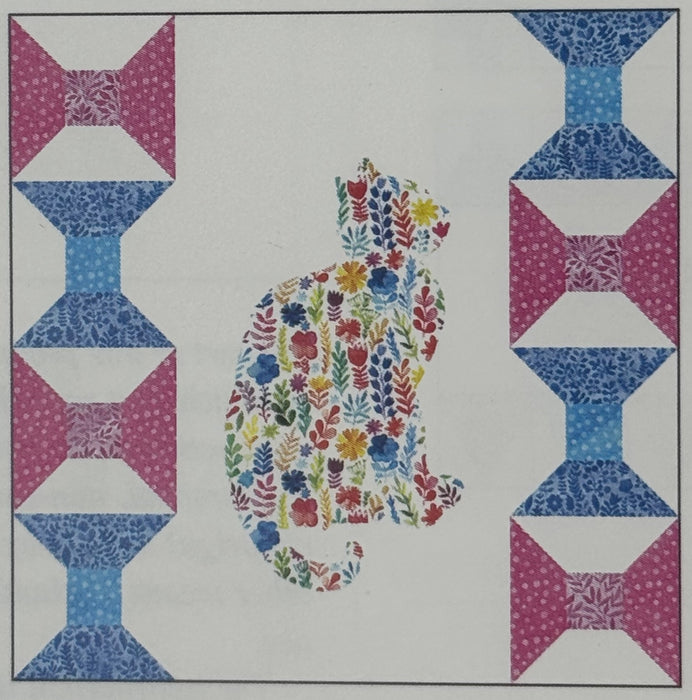 Floral Menagerie 24" Block Kitty Kit