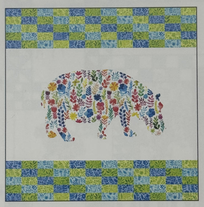 Floral Menagerie 24" Block Hippo Kit