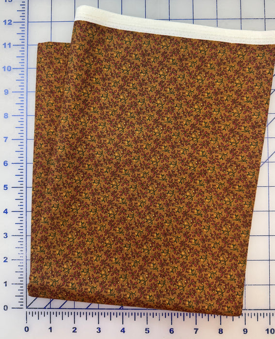 House & Garden Vines Brown 7/8 Yard Piece