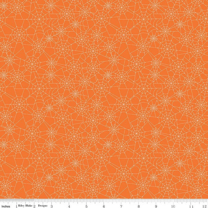 Seasonal Basics - Spider Webs Orange