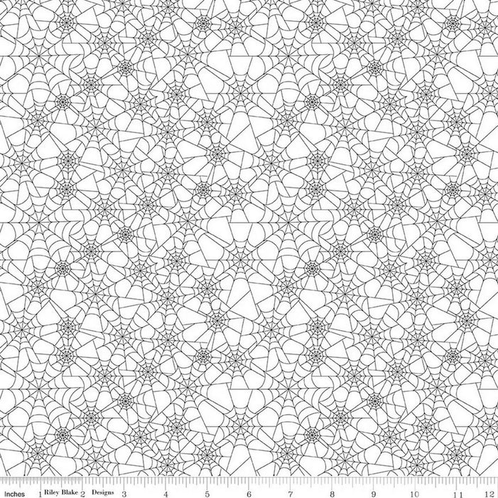 Seasonal Basics - Spider Webs White