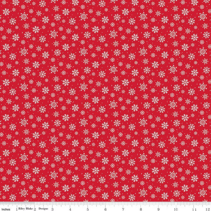 Seasonal Basics - Snowflakes Red