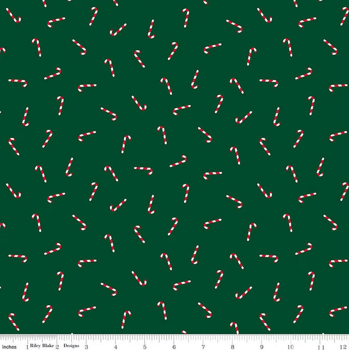 Seasonal Basics - Candy Canes Green