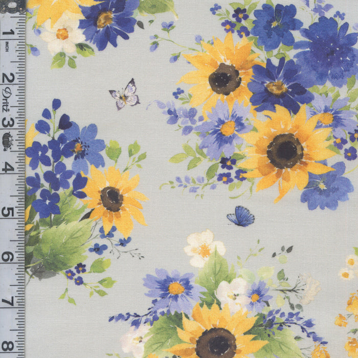 Sunflower Bouquets - Tossed Bouquets Mist Gray