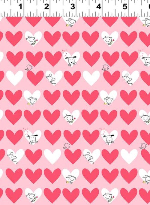 Love is in the Air - Peekaboo Hearts Pink