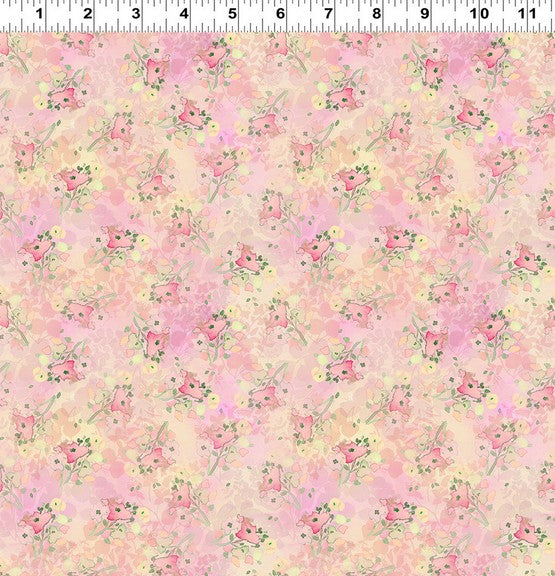 Fleur de Rose - Abstract Floral Pale Pink