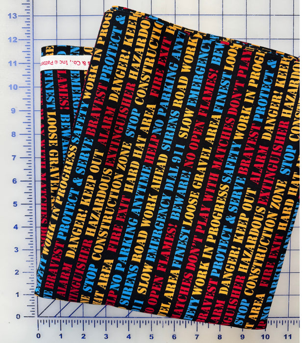 Construction Zone 3-3/4 Yard Piece