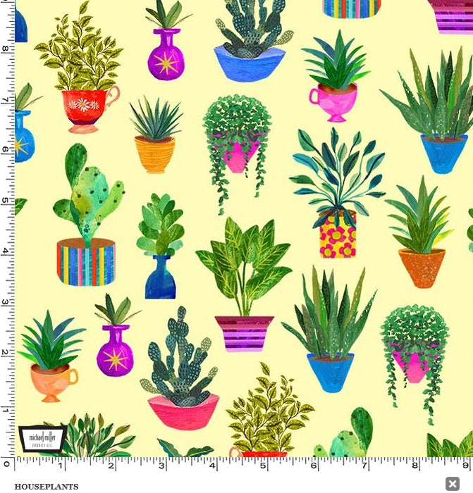 Books Are Magic - Houseplants Yellow