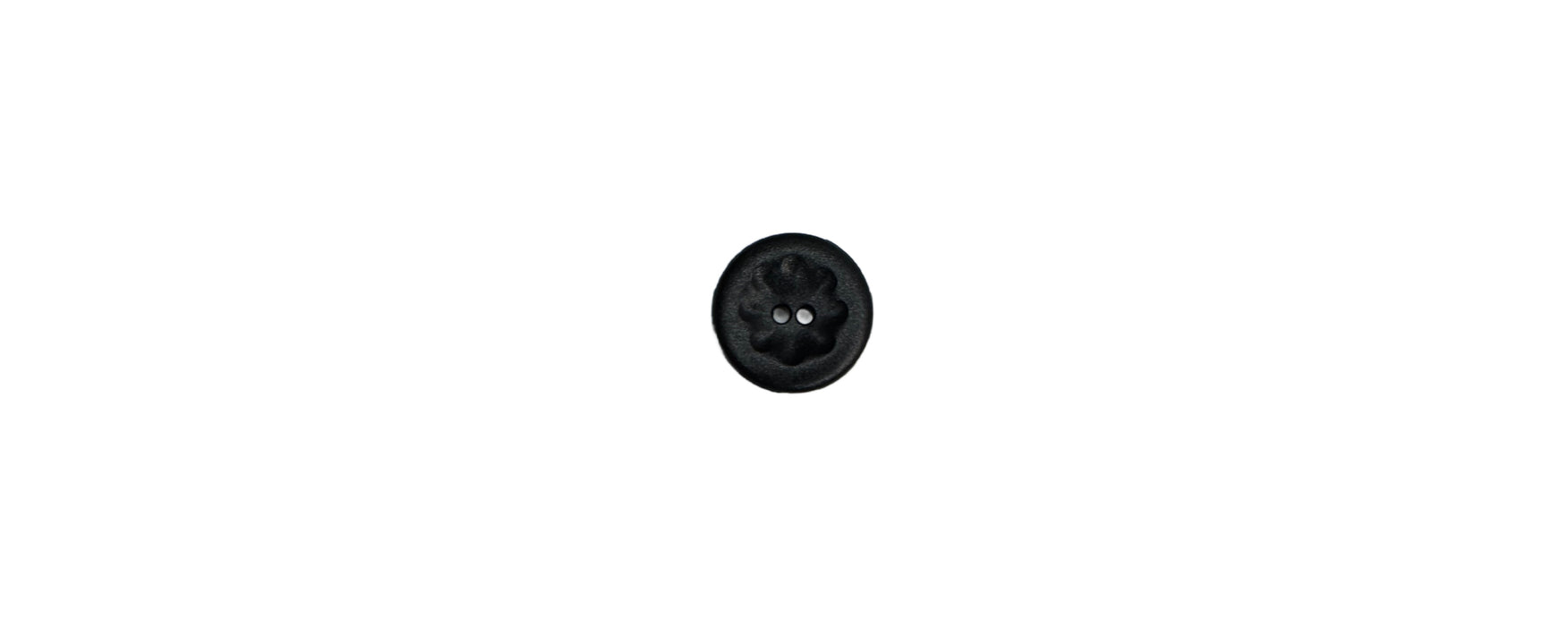 Fashion Button 13mm Round - Black