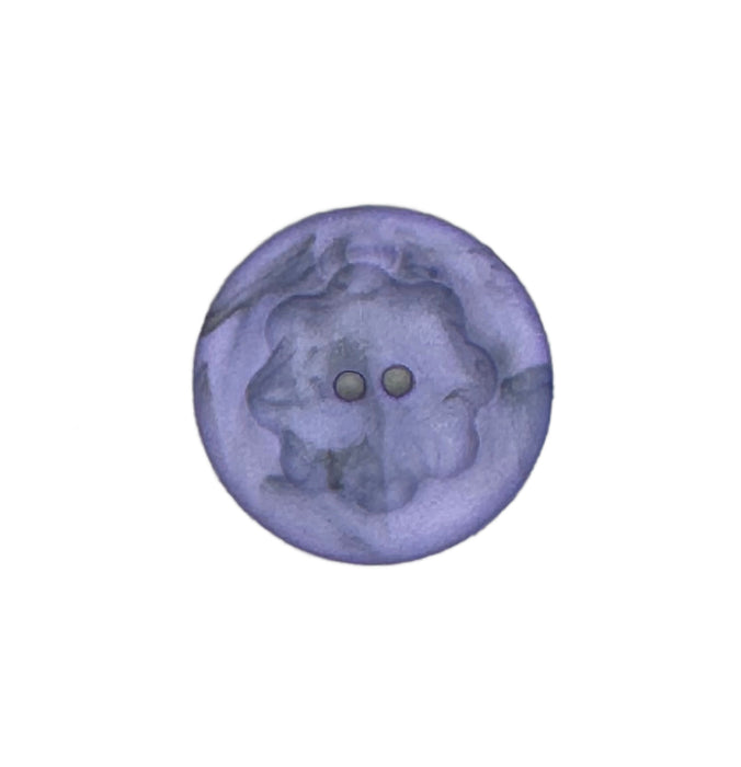 Fashion Button 25mm Round - Marbled Light Purple