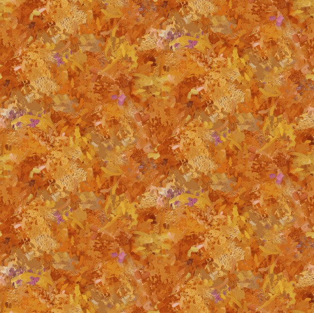 First Snow - Brush Texture Orange