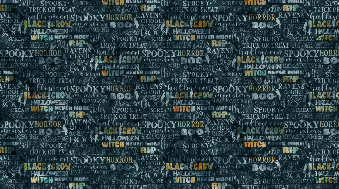 Raven's Call - Words Dark Teal