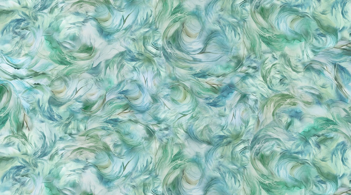 Raven's Call - Swirl Texture Light Teal
