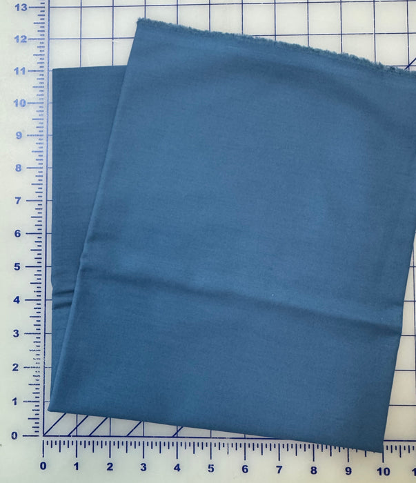 Dusty Delft Blue Solid 1 Yard Piece