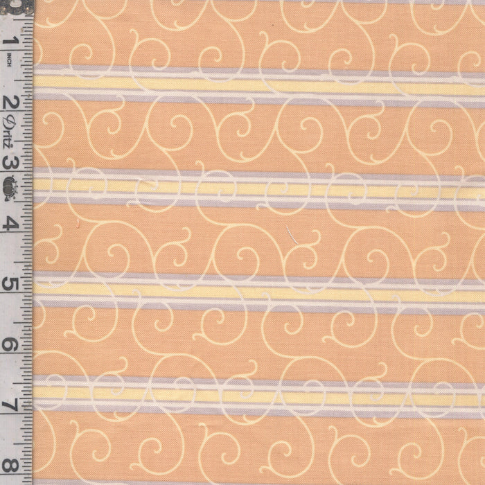Shades of Grey - Swirl Stripes Peach