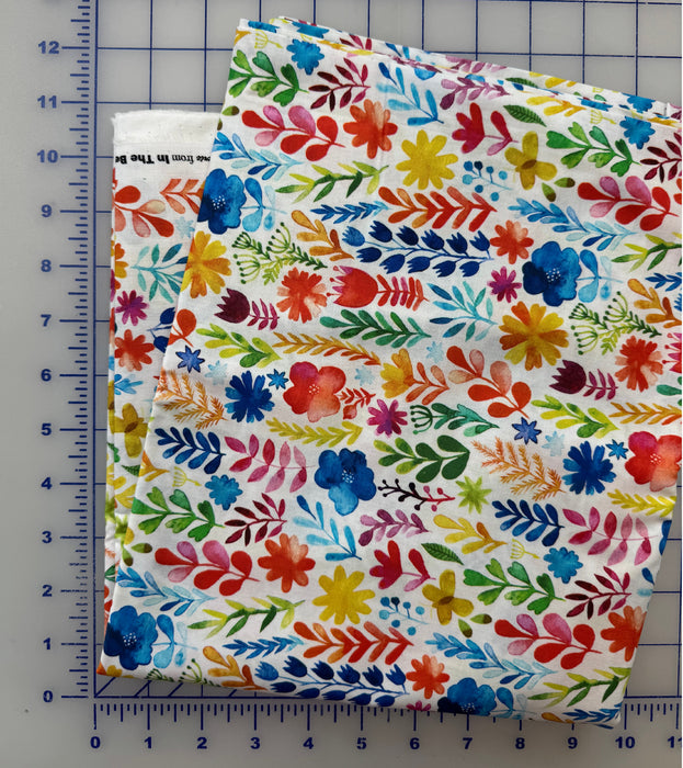 Floral Menagerie Multi Floral 3 Yard Piece