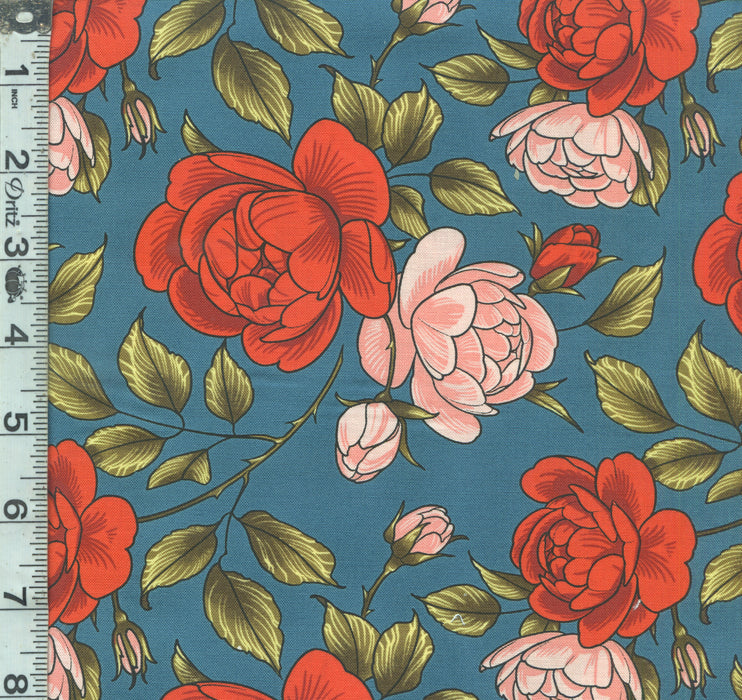 Love Letters - Roses Are Falling Teal