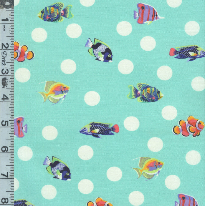 Floral Reef - School Crossing Sea Foam