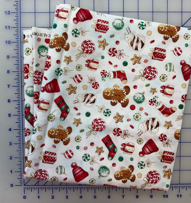 Gingerbread Lane Toss 1-1/2 Yard Piece