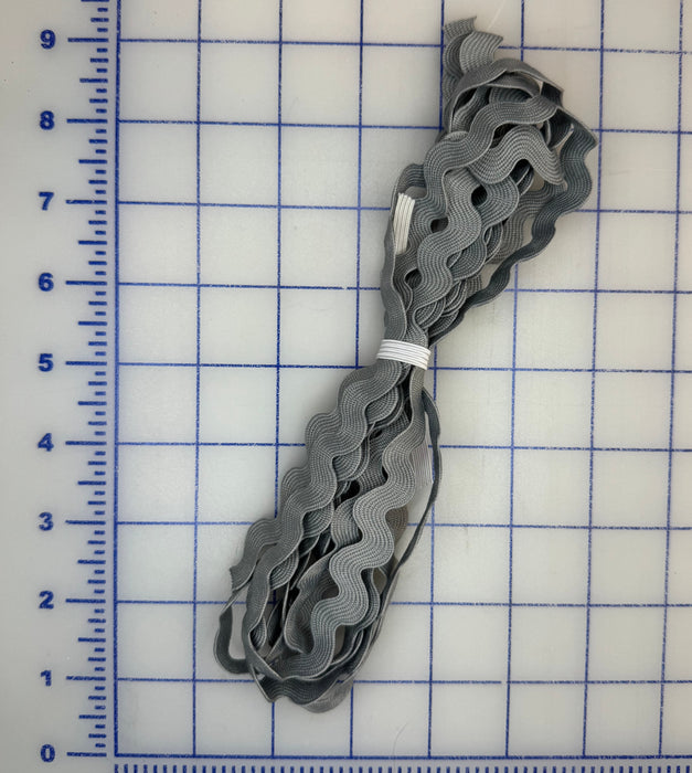 Gray 1/2" Ric Rac 2-1/2 Yard Piece