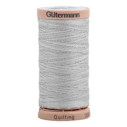 Cotton Hand Quilting Thread 100% Wax Finish Cotton - Light Grey