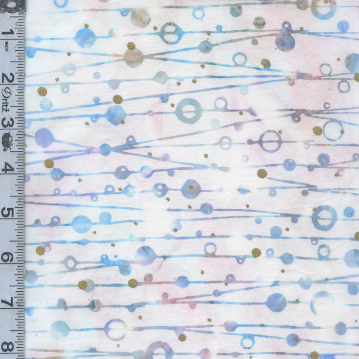 Bali Batiks - Dot Stripes Opal
