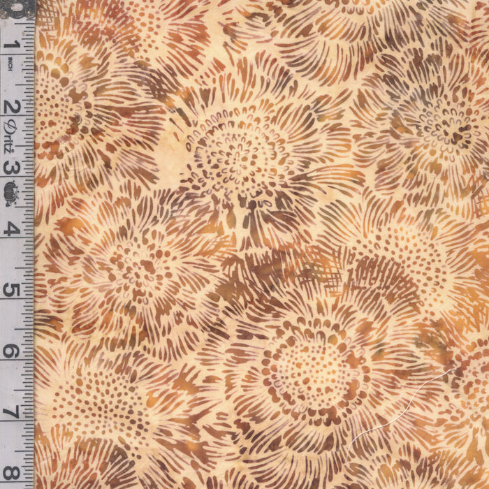 Coffee Shoppe Batiks - Packed Sunflower Palomino