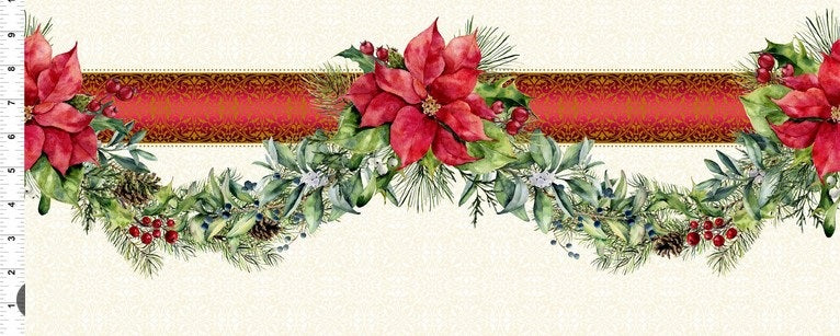 A Poinsettia Winter - Border Stripe
