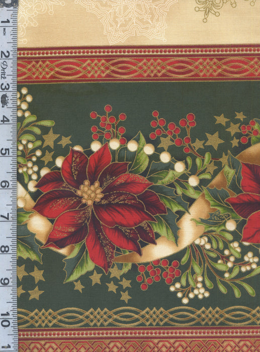 Holiday Flourish - Border Cream