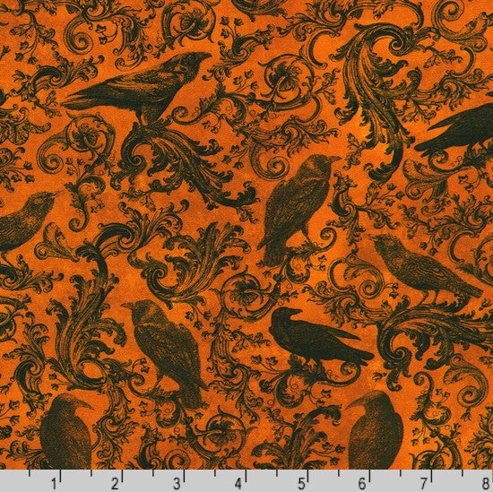 Ravenwood - Damask Ravens Pumpkin