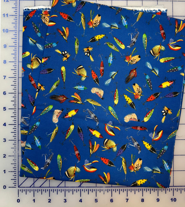 Lake House - Fishing Lures 1 Yard Piece