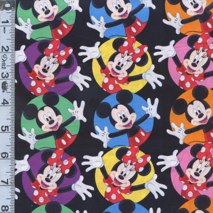 Mickey Mouse - Mickey & Minnie Circles Black