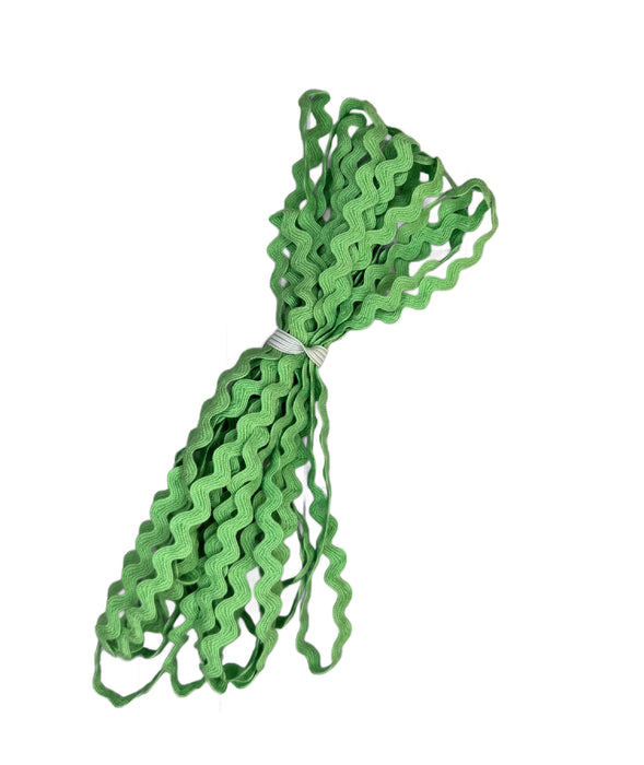 Light Green 1/4" Ric Rac 5 Yard Piece