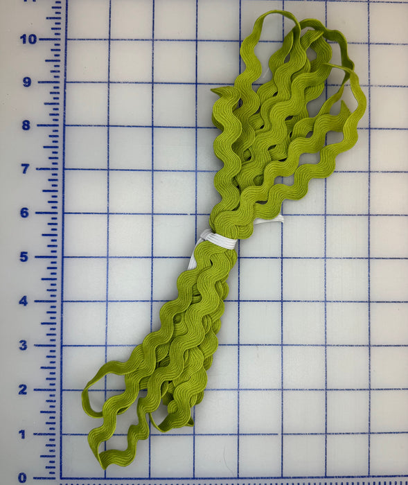 Lime 1/2" Ric Rac 2-1/2 Yard Piece