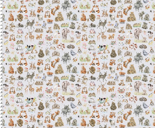 Together is Better - One Way Packed Animals Soft Grey