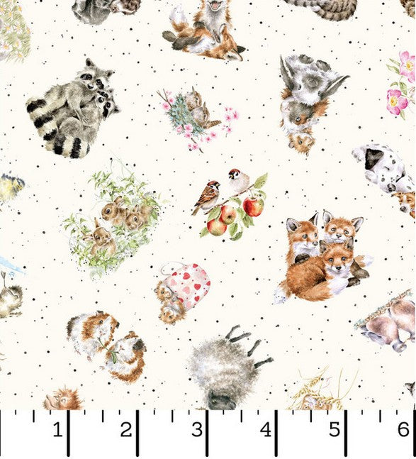 Together is Better - Tossed Animals Light Cream