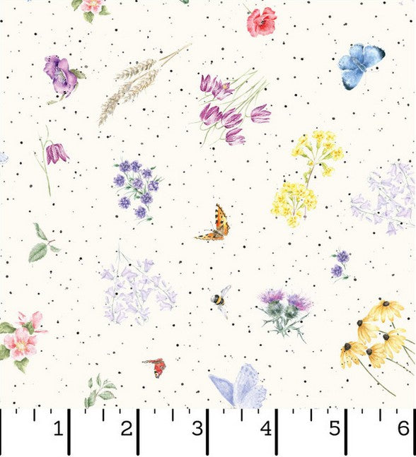 Together is Better - Flowers & Butterflies Light Cream