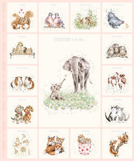 Together is Better - Elephant Panel