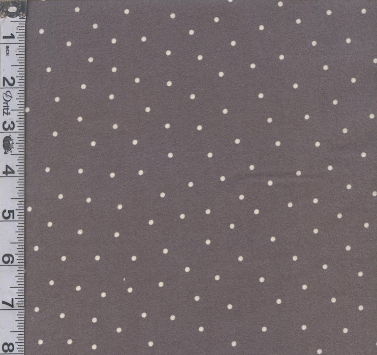 KB Basics Flannel - Small Dot Grey/White