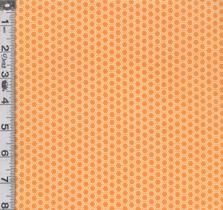 KB Basics Flannel - Honeycomb Orange