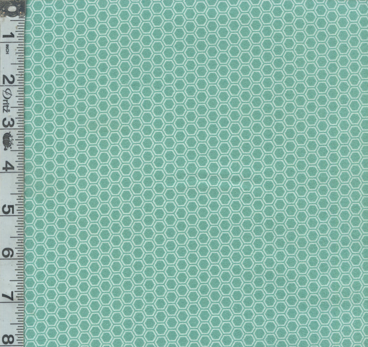 KB Basics Flannel - Honeycomb Teal