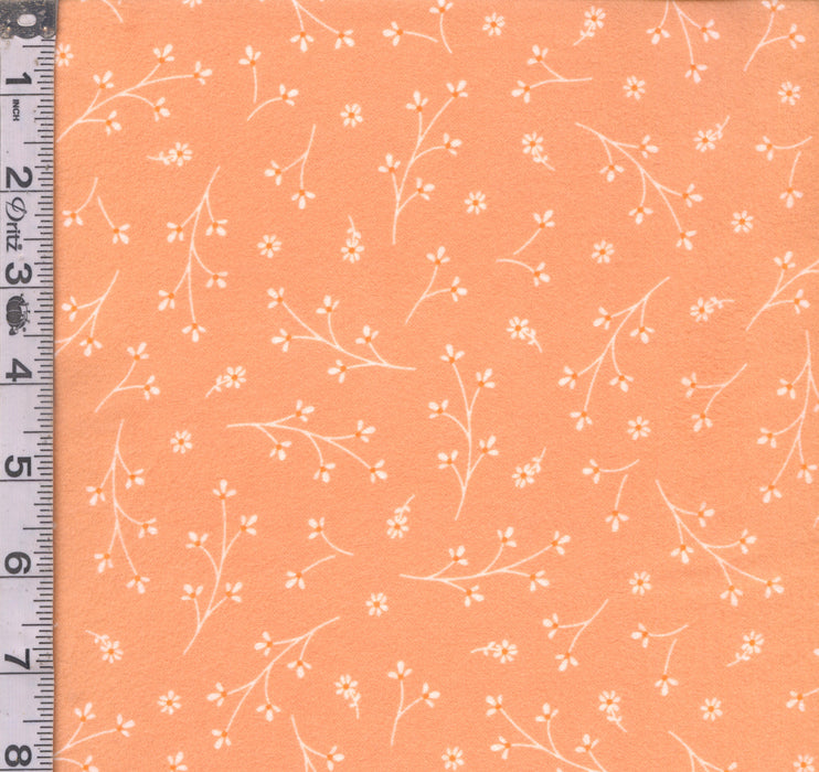 KB Basics Flannel - Pretty Petals Soft Orange