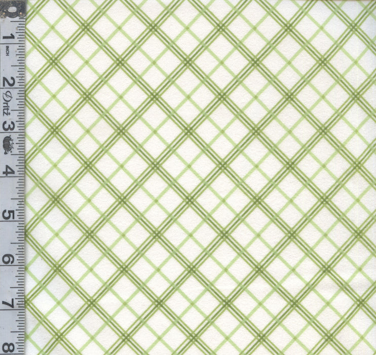 KB Basics Flannel - Plaid Green